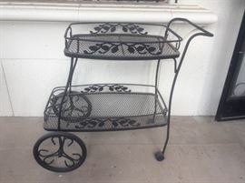BFY08 Wrought Iron Patio Cart