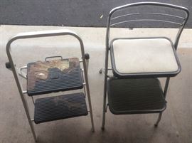 BG07 Vintage Step Stool and Easy Reach Stool by Gorilla Ladders