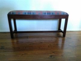 BH06 Solid Wood Upholstered Bench