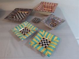 BK10 MacKenzieChilds Candy Trays, Snack Tray Set, and Knob