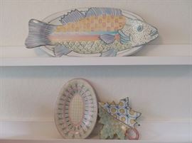 BK11 V  R MacKenzieChilds Fish Tray and Snack Trays