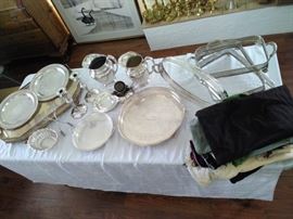 BLR15 WM Rogers  Son, Sheffield Silverplated Dinnerware,  More