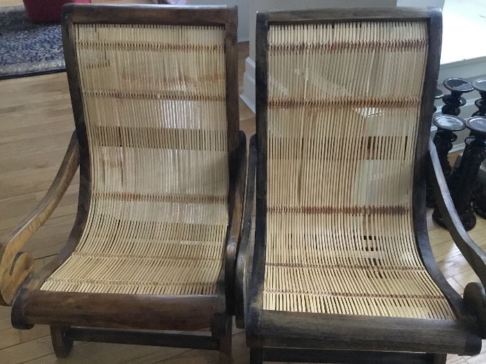 2 bamboo children’s chairs $70 each