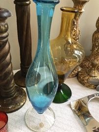 Italian hand blown vases