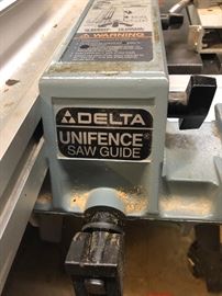 Delta 6' Unifence Saw Guide with table saw bed extension