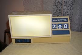 Advertising clock light