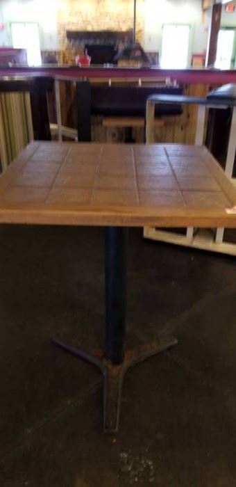 Bar Height Table with Tile Top
