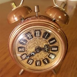 Small copper Alarm Clock