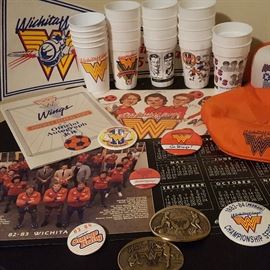 LOTS of Wichita Wings collectables