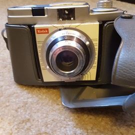 Vintage Kodak camera with perfect case.