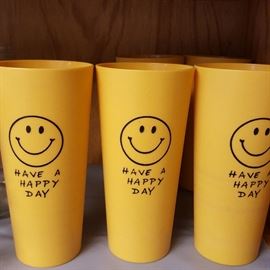Happy Face plastic tumblers!