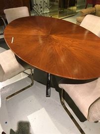 Osvaldo Borsani dining table. 48.5” wide by 78.5” long by 28.75” high.