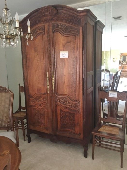 Antique French Oak Cabinet