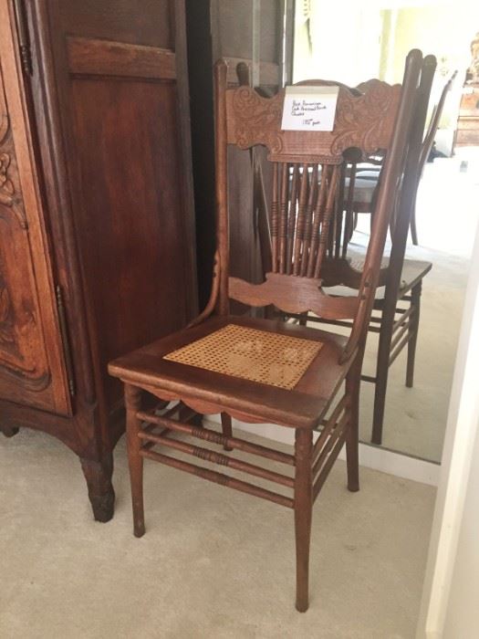 Pair of Antique Pattern Back Chairs