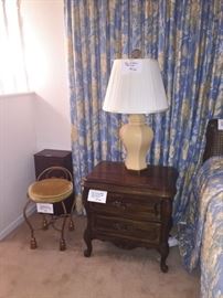 Hickory Mfg. Co. 2-Drawer French Style Stands (Matches King Bed, Dresser, and Chest)
