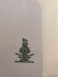 Back stamp from Royal Doulton china