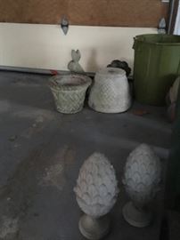 Cement garden decor