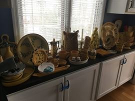 So many pretty dishes and entertaining supplies