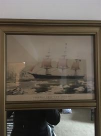 Top of a narrow mirror