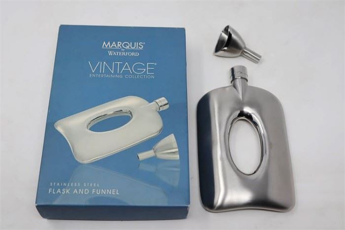 6. WATERFORD Marquis Stainless Steel Flask Funnel