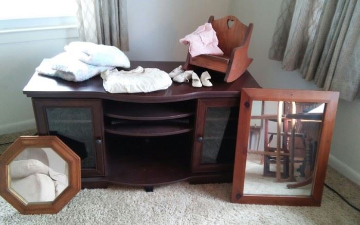 TV Stand, Mirrors, and More