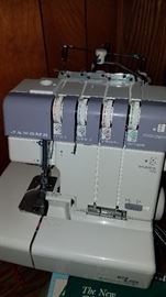 Much sewing- vintage and new. Janome Serger "My Lock"