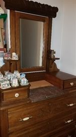 Antique walnut dresser