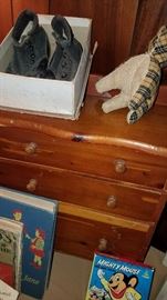 Vintage children's books, shoes