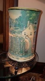 Vintage watermill motion lamp