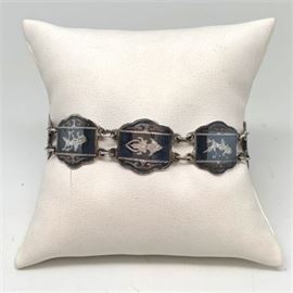 Lot 240
Sterling Sliver Hindu Goddess Panel Bracelet