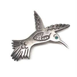 Lot 265
Sterling Sliver Unmarked Humming Bird Pin