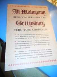 Mahogany Original Label