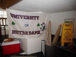 Vintage Nylon University Notre Dame Banner