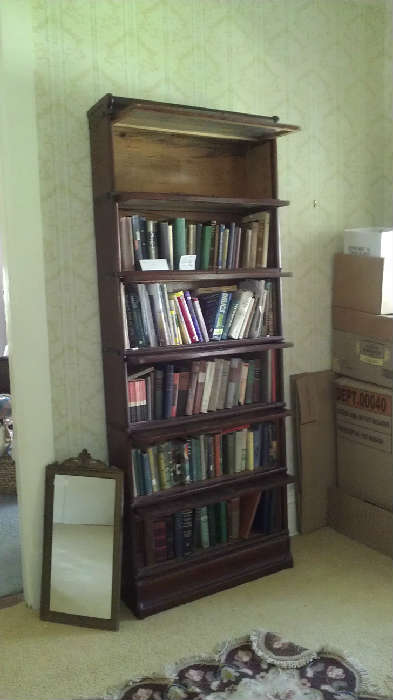 Barrister bookshelf with 5 levels!!!  Lots of vintage and antique books too.