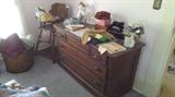 Marble top chest