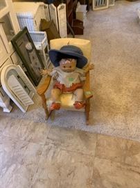 small doll and rocker