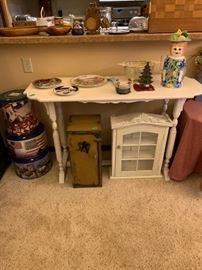 small display table and misc. items