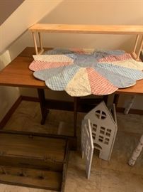 gate leg table and small shelving