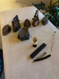 sad irongs, shaving tools
