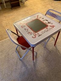 child's table and chairs