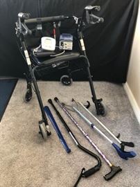 Guardian Folding Walker w Seat and More