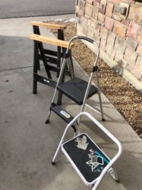 Hirsh Sawhorses Step Ladders