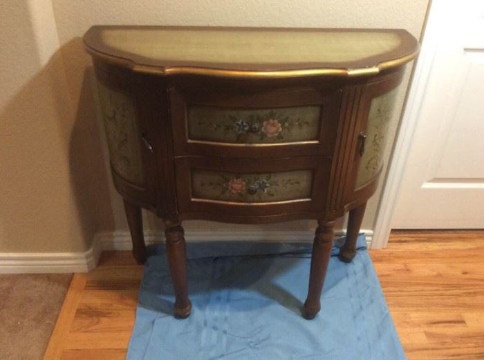 Pretty Painted Hall Cabinet