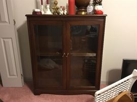 Beautiful vintage glass front cabinet