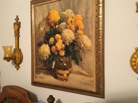 Close up of wall decor