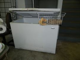 Attached garage to the home - large chest freezer - works