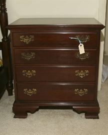 PAIR ETHAN ALLEN MAHOGANY BEDSIDE CHEST