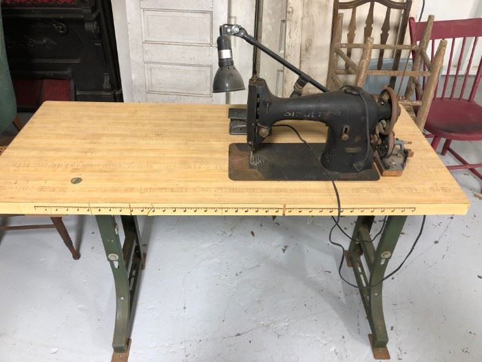 Antique Industrial Sewing Machine