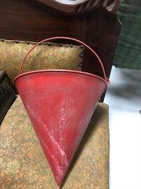 Antique Metal Fire Bucket
