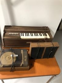 Vintage Keyboard Phonograph  